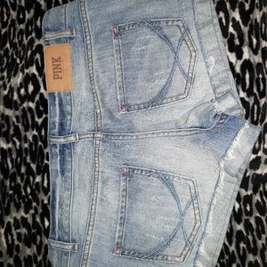 Jean short  pink  Victoria  secret
